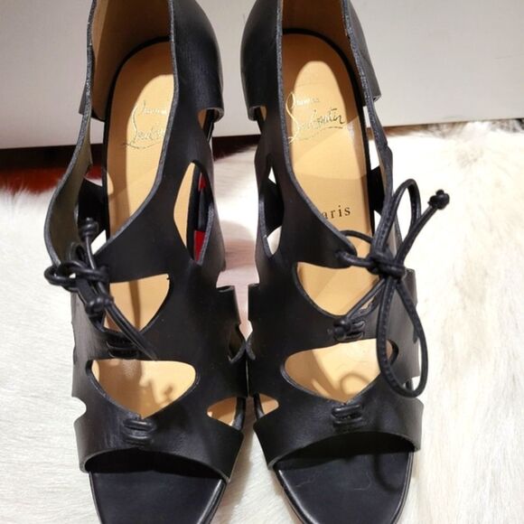 Christian Louboutin Fossil 140 Calf Stilletto Heel Sz 40.5 with Dust Bag - Picture 7 of 12